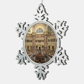 Bibliotheek van het Congres Tin Sneeuwvlok Ornament (Rechts)