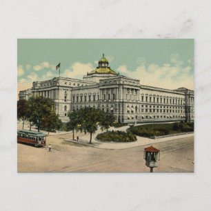 Bibliotheek van het Congres Washington DC 1900 Briefkaart