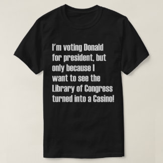 Bibliotheek van het Congres werd een casino T-shirt