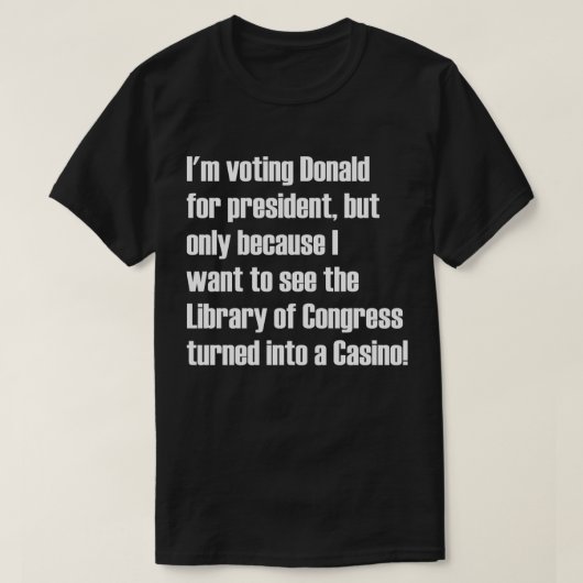 Bibliotheek van het Congres werd een casino T-shirt (Design voorkant)