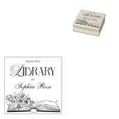 Bibliotheek van het moderne gepersonaliseerde boek rubberstempel (Gestempeld)