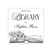Bibliotheek van het moderne gepersonaliseerde boek rubberstempel (Afrduk)