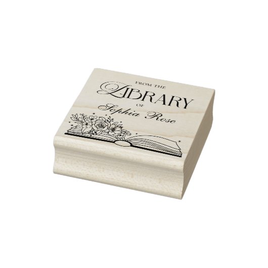Bibliotheek van het moderne gepersonaliseerde boek rubberstempel (Stempel)