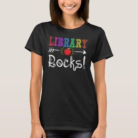 Bibliotheek van het team van het bibliotheekteam T T-shirt (Voorkant)