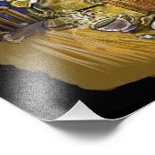 Bibliotheek van kunstwerken met levende dromen foto afdruk (Hoek)