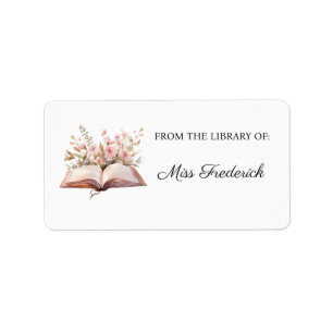 Bibliotheek van labels, leraren etiket