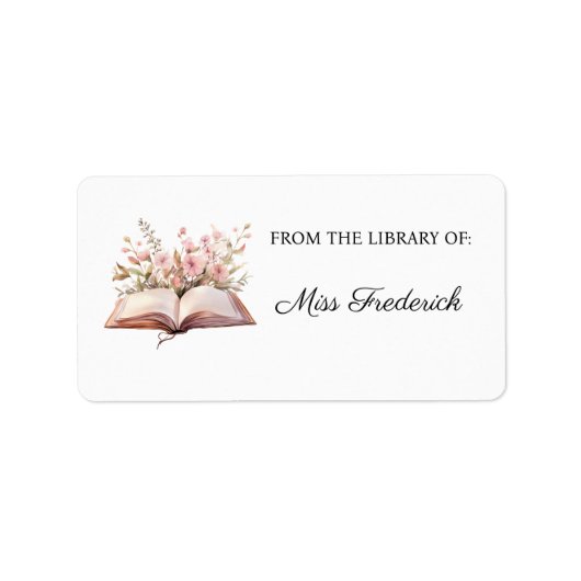 Bibliotheek van labels, leraren etiket (Voorkant)