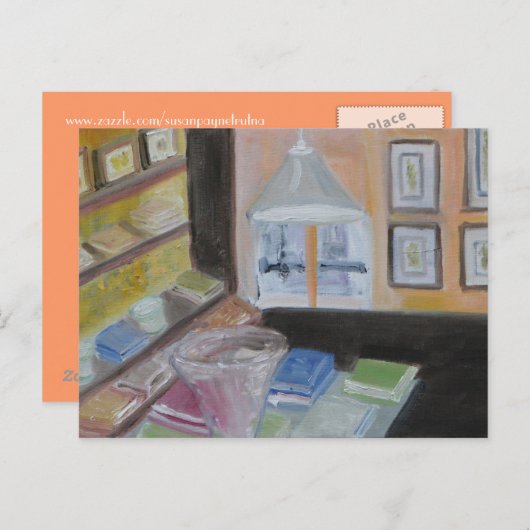 Bibliotheek van Parijs Briefkaart (Voorkant / Achterkant)