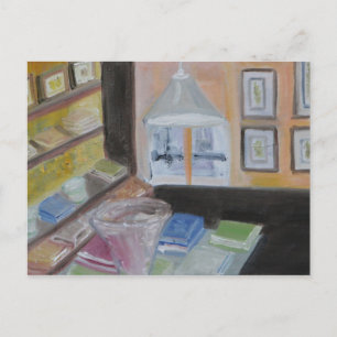 Bibliotheek van Parijs Briefkaart