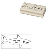 Bibliotheek van Schoolhaai Rubberstempel (Gestempeld)