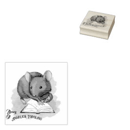 Bibliotheek van topotboek Ink Stamp Rubberstempel