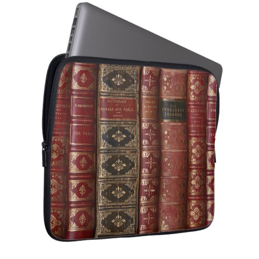 Bibliotheek van zeer oude boeken laptop sleeve (Voorkant Rechts)