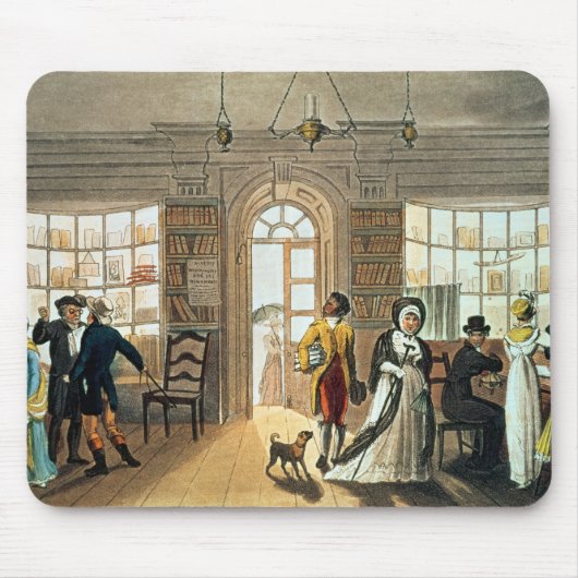 Bibliotheek, vanuit 'Poetical Sketches van' Muismat (Voorkant)