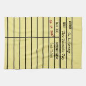 Bibliotheek Vervaldatum Kaart Keukenhanddoek - Pas (Horizontaal)