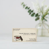 Bibliotheek Visitekaartje (Staand voorkant)