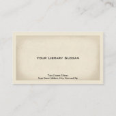 Bibliotheek Visitekaartje (Achterkant)