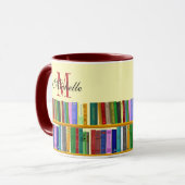 Bibliotheek voor genialiteit. Boeken voor slimme s Mok (Voorkant links)