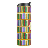 Bibliotheek voor genialiteit. Boeken voor slimme s Thermosbeker (Gedraaid links)
