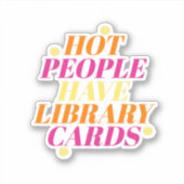 Bibliotheek voor hete mensen sticker (Voorkant)