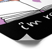 Bibliotheek voor lezen van boeken weergeven in ISO Poster (Hoek)