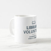 Bibliotheek Vrijwilliger Custom Koffiemok (Voorkant links)