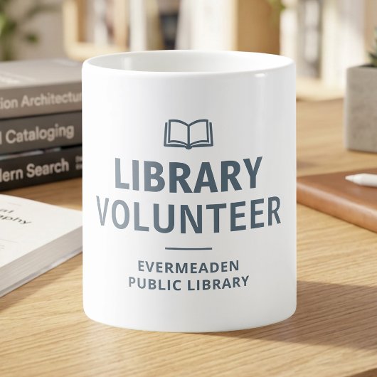 Bibliotheek Vrijwilliger Custom Koffiemok