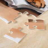 Bibliotheek Waterverf Dachshund Legpuzzel (Zijkant)