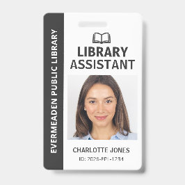 Bibliotheekassistent Identificatie Foto ID Badge