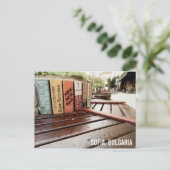 Bibliotheekbank in Sofia, Bulgarije Briefkaart (Staand voorkant)