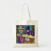 Bibliotheekbank uitchecken tote bag (Voorkant)
