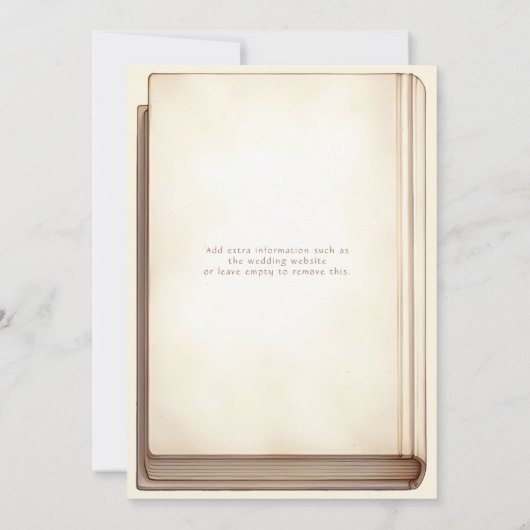 bibliotheekboek Elegant Scrollwork Sprookje Save The Date (Achterkant)