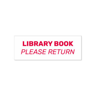 Bibliotheekboek Gelieve terug te geven Zelfinktende Stempel