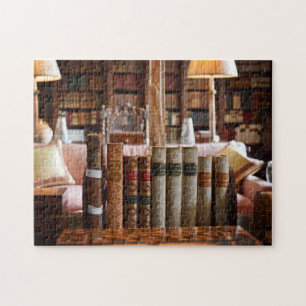 Bibliotheekboek op Hever Castle - pc voor 11x14 - Legpuzzel