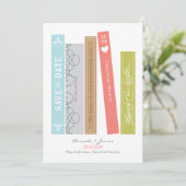 Bibliotheekboek Opslaan Datum Save The Date (Staand voorkant)