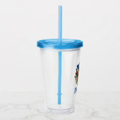Bibliotheekboek Stack Teacher Hoofd Librarian Acryl Drinkbeker (Rechts)