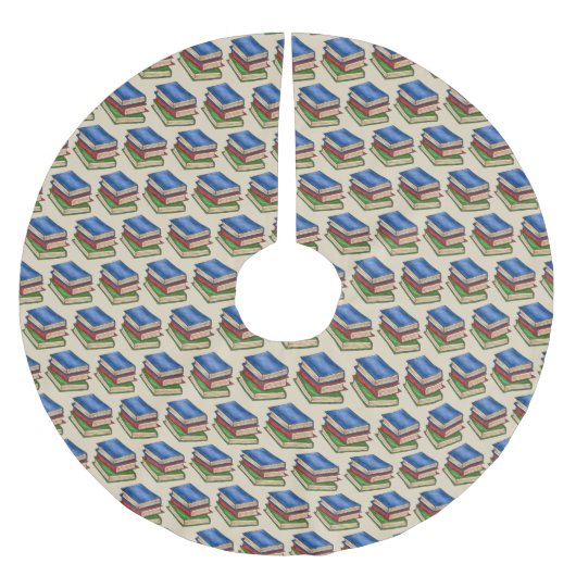 Bibliotheekboek Stack Teacher Librarian Educator G Kerstboom Rok (Voorkant)