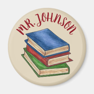 Bibliotheekboek Stack Teacher Librarian Educator G Magneet