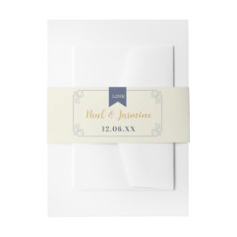 Bibliotheekboek Trouw Bestek Band Crème Uitnodigingen Wikkel