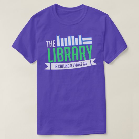 Bibliotheekboeken 3 t-shirt (Design voorkant)