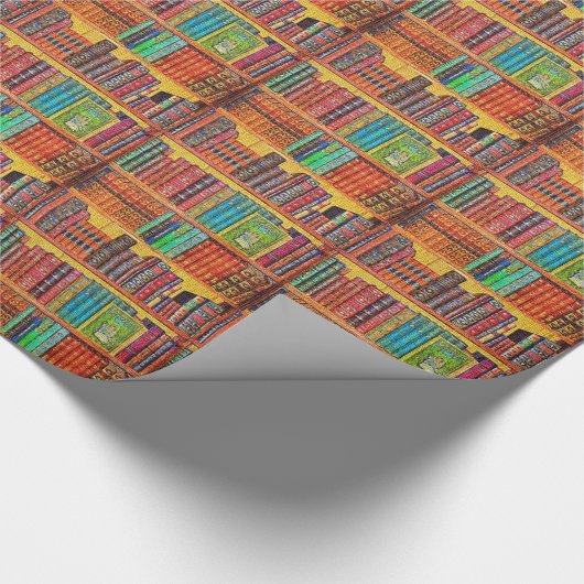 Bibliotheekboeken Cadeaupapier (Hoek)