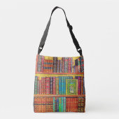 Bibliotheekboeken Crossbody Tas (Achterkant)