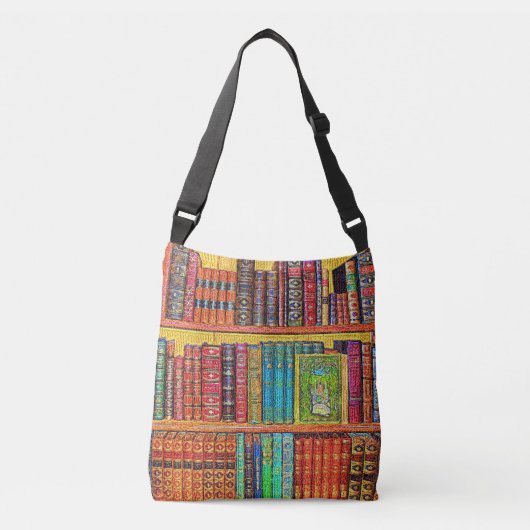 Bibliotheekboeken Crossbody Tas (Voorkant)