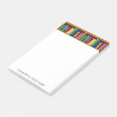 Bibliotheekboeken Engelstalige leraar schrijver ge Post-it® Notes (Schuin)