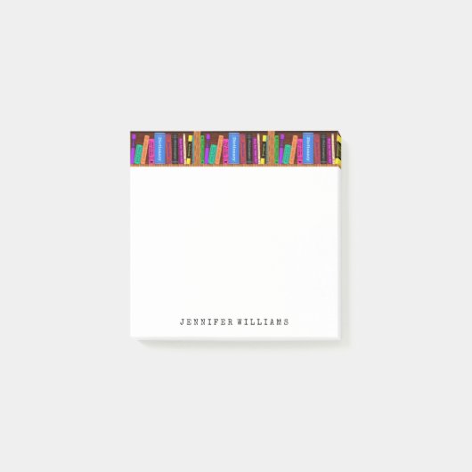 Bibliotheekboeken Engelstalige leraar schrijver ge Post-it® Notes (Voorkant)