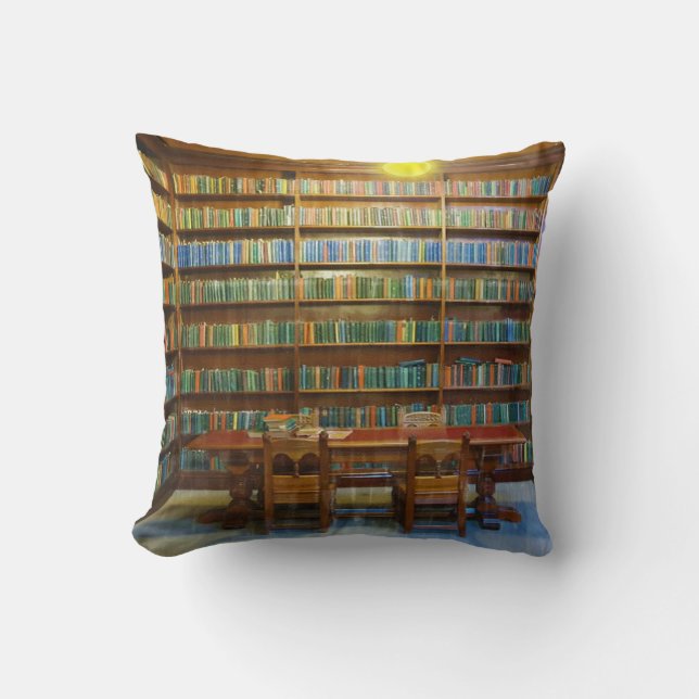 Bibliotheekboeken in de waterkleur van de biblioth kussen (Voorkant)