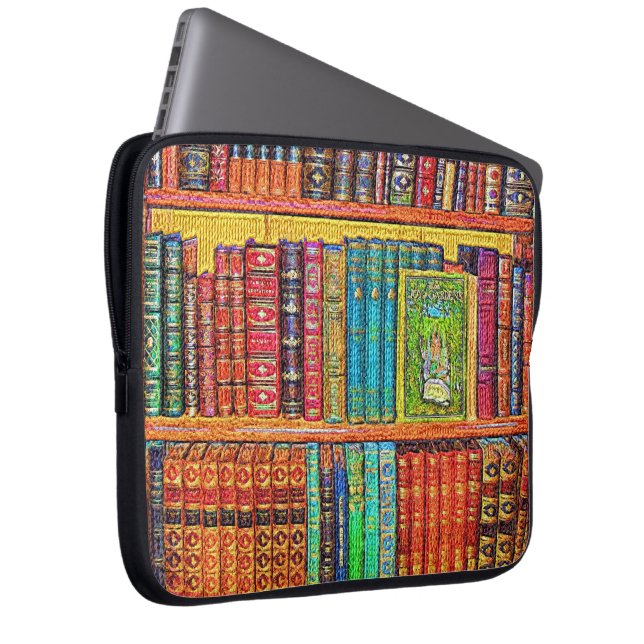 Bibliotheekboeken Laptop Sleeve (Voorkant Rechts)