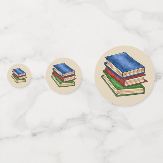 Bibliotheekboeken Leerleraar Leerschool leslokaal Confetti (Voorkanten)