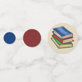 Bibliotheekboeken Leerleraar Leerschool leslokaal Confetti (Achterkanten)