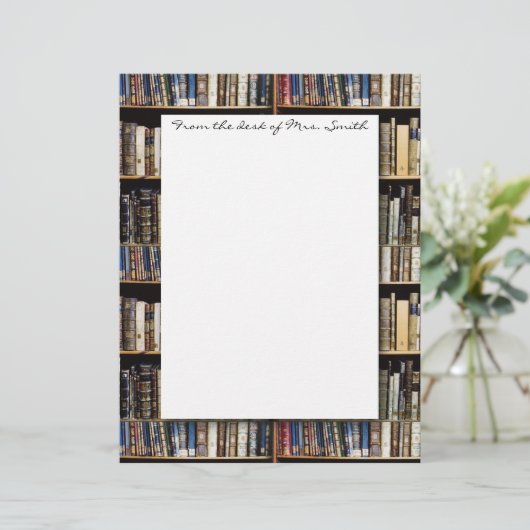 Bibliotheekboeken Letterhead (Staand voorkant)