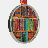 Bibliotheekboeken Metalen Ornament (Rechts)